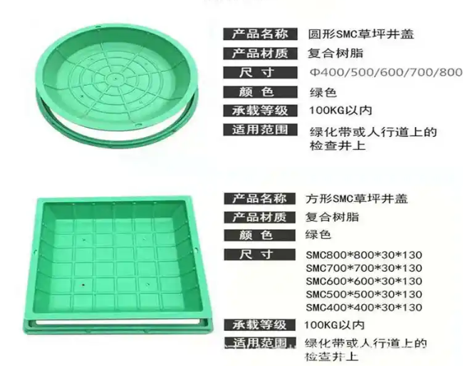 威海树脂复合种植井盖展示